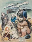 Ohne Titel by Ludwig Meidner, 1933, watercolor, offered Sep 2026