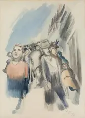 Ohne Titel by Ludwig Meidner, 1943, watercolor, offered Sep 2026