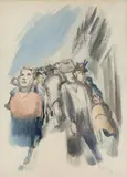 Ohne Titel by Ludwig Meidner, 1943, watercolor, offered Sep 2026