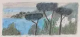 Pinienhain auf Ischia by Max Peiffer Watenphul, 1959, watercolor, sold Sep 2026