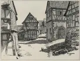 Illustrationsvorlagen zu "Darmstadt und Umgebung" by Otto Ubbelohde, ink, sold Sep 2026