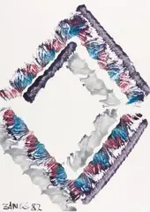 Ohne Titel (Pinselabwicklung) by Herbert Zangs, 1982, watercolor, sold Sep 2026