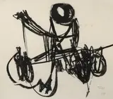 Skizzen / Entwurf Spiegel by Hann Trier, pencil, offered Sep 2026