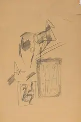 Ohne Titel (Pferdeskizzen) by Marino Marini, pencil, offered Sep 2026