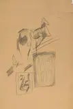 Ohne Titel (Pferdeskizzen) by Marino Marini, pencil, offered Sep 2026