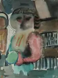 Ohne Titel by Wolfgang Hollegha, watercolor, offered Sep 2026