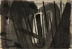 Ohne Titel by Georg Meistermann, charcoal, offered Sep 2026