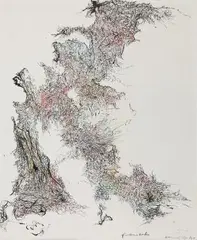 Ohne Titel (Petrovac, 1958) by Bernard Schultze, ink, sold Sep 2026