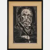 I Myself Am Good Fortune by Sidney Chafetz, Woodcut, offered Mar 2025