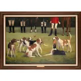 Hounds of the Chagrin Hunt by Christine Herman Merrill, 1988, Oil on Canvas, offered Apr 2025