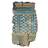 Untitled (Blue wall fragment) by Peter Saari, 1986, Acrylic and plaster on wood, offered Apr 2025