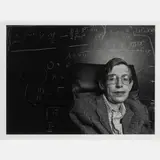 Stephen Hawking, Physicist, Cambridge, England 6/15/ by Abe Frajndlich, 1988, Gelatin silver print, offered Apr 2025