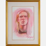 Portrait Number 37 by Shirley Aley Campbell, Pastel on paper, offered Mar 2025