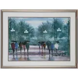 Walk in the Park by Russ Erickson, Offset Lithograph Poster from his painting, offered Mar 2025
