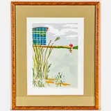 The Adam Joseph Center for Environmental Studies by Kate Emlen, Silkscreen, offered Mar 2025