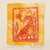 Jinko by Helen Siegl, Color Woodcut, offered Mar 2025