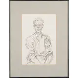 Bust of a Seated Man (1961) by Alberto Giacometti, Lithograph, offered Mar 2025