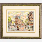 Untitled (Paris Street Scene) by Isac Goody, Silkscreen, offered Mar 2025