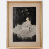 Lilies, 1934,Etching by Louis Icart, aquatint, offered Jan 2025
