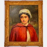 Gypsy Maiden by Charles Sillem Lidderdale, Oil on paper mounted on board, offered Jan 2025