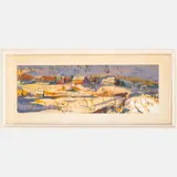 Sandylake Road Composite by John Balazs, 1959, Serigraph,Signed and dated lower right. Titled and numbered 6/25 lower left., offered Jan 2025