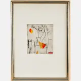 Senso Lirico by Marino Marini, 1972, Etching aquatint in colors, offered Nov 2024
