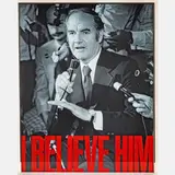 I Believe Him by Dan Flavin, 1972, Offset lithograph and screenprint in colors,Ink dedication, offered Nov 2024