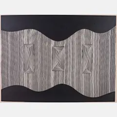 Mid Life v If? cave? by Greg Russell, 2008, Acrylic on board,Signed, offered Nov 2024
