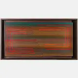 Untitled by Greg Russell, Acrylic on board,Signed on verso. H: 53 W: 29 D: 3 1/2 in., offered Nov 2024