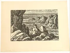 Untitled by Birger Sandzén, Print of 'Rocky Promontory, offered Apr 2026