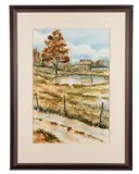 Fall" - late 20th century by Freeman Beard, watercolor on paper, sold Feb 2026