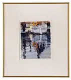 Lifeline" - late 20th century by Nancy Meadows Taylor, watercolor on paper, sold Feb 2026
