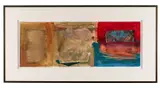 Santa Fe Series II" - late 20th century by Nancy Tuttle May, mixed media, sold Feb 2026
