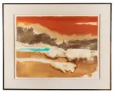Porthmoer Passion" - 1986 by Nancy Tuttle May, mixed media on paper, sold Feb 2026