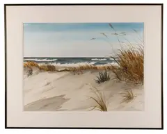 Windswept" - late 20th century by Nancy Tuttle May, watercolor on paper, sold Feb 2026