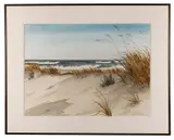 Windswept" - late 20th century by Nancy Tuttle May, watercolor on paper, sold Feb 2026