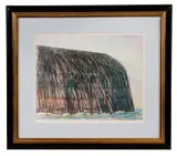 Block Island" - 1989 by Paul Minnis, mixed media, sold Feb 2026