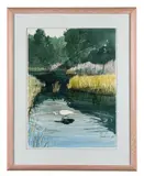 Untitled -1989 by Paul Minnis, watercolor on paper, sold Feb 2026