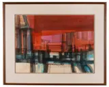 Untitled - 1969 by Joe H. Cox, watercolor and ink on paper, sold Feb 2026