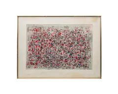 Festival Parade" - 20th century by Howard Thomas, gouache on paper, sold Feb 2026