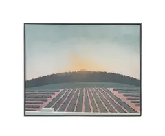 Sunrise" three dimensional - 1980 by Maud Gatewood, acrylic on stacked masonite, sold Feb 2026