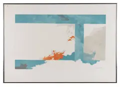 Passage" - late 20th century by Herb Jackson, lithograph in colors on paper, sold Feb 2026