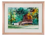 Untitled - late 20th century by Paul Minnis, watercolor on paper, sold Feb 2026