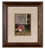Pitchfork" - 1995 by Douglas Cave, watercolor on paper, sold Feb 2026