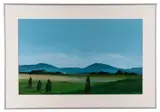 Shenandoah Valley Scape" - late 20th century by Bob Rankin, acrylic on paper, sold Feb 2026