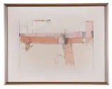 Untitled - 1972 by Joe H. Cox, ink and watercolor on paper, sold Feb 2026