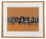 Untitled - 1974 by Joe H. Cox, watercolor and ink on paper, sold Feb 2026