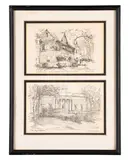 Untitled - Drawings of Atlanta by Lola Burns, ink drawing on paper, sold Feb 2026