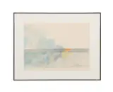 Untitled - Linear Abstract - 1972 by Herb Jackson, mixed media drawing on paper, sold Feb 2026