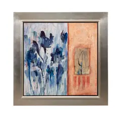 Untitled by Allison Stewart, acrylic and mixed media on canvas, sold Feb 2026